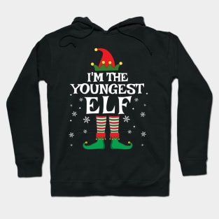 I'm The Youngest Elf Matching Family Christmas Gifts Hoodie